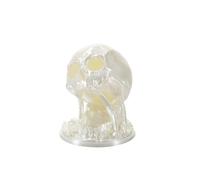 YAMSLAM Random 7PCS D20 Dice Set, 3D Printed Skull Dice Tower for Home Desktop