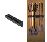 YAMSLAM Wall Mounted Stables Horse Riding Whip Rack Holder Equestrian Riding Horse Equipment Accessories Bracket Holds Up to 12 Whips