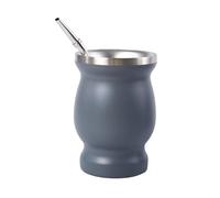 YAMSLAM Yerba Mate Cup,Double-Wall Yerba Tea Set, Gourd Tea Cup, With Straw Spoon And Cleaning Brush, For Yerba Mate Drink, Coffee, Milk And Juice