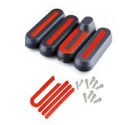 YAMTECH Aovo Pro Electric scooter reflector side wheel cover Full Set 4pcs Electric Scooter M365 Side Wheel Cover Reflective Strip Set Rplacement Spare Parts Compatible for AOVO PRO M365 Parts