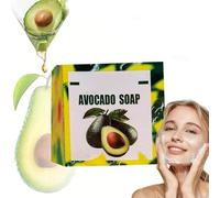 Yamusa Avocado Soap for Skin, Avocado Soap, Nourishing Brightening Bath Soaps, Handmade Natural Avocados Oil Cleansing Bar for Face, Body, Deep Cleansing Moisturizing, For All Skin Types (1pc)