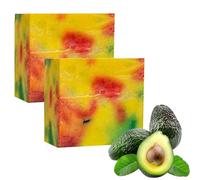 Yamusa Avocado Soap for the Skin, Avocats Pear Handmade Avocado Oil Cleansing Soap for Face, Hands, Body Cleansing Moisturizing (2)