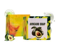 Yamusa Avocado Soap, Handmade Avocado Soap, Natural Avocado Soap, Avocado Soap for Skin Care, Moisturising Soaps Bar, Nourishes the Skin, Suitable for All Skin Types