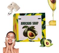 Yamusa Avocado Soap, Yamusa Handmade Avocado Nourishing Moisturizing Soap Bar,AvocadoOil Cleansing Soaps For Face, Hands, Body Bar Soaps (1 Pcs)