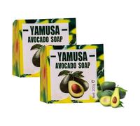 Yamusa Soap, Yamusa Avocado Soap Bar, Yamusa Avocado Soap for Skin, Yamusa Handmade Avocado Soap (2PCS)
