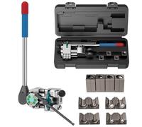 Yamvisa 45 Degree Professional Brake Line Flaring Tool Kit, Brake Tube Flare Tool Brake Pipe Flaring Kit for 3/16", 1/4", 5/16", 3/8" Tube Size Single, Double & Bubble Flares