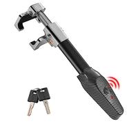 Yamvisa Steering Wheel Lock with Alarm, Wheel Spoke Width ≤2.75in, Anti-Theft Car Security Lock with 130dB Super Loud Siren Retractable Spoke Locks Only Fit for Cars with Circular Steering Wheels