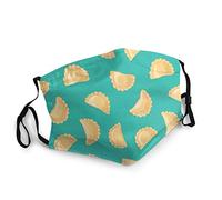 YAMYO Beach Dumplings Pierogi Varenyky Pelmeni Face Mask Reusable And Fashionable Anti-Dust Neck Gaiter Balaclava Windproof Mouth Protection Printing Mouth