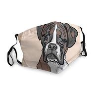 YAMYO Dog Boxer Face Mask Reusable And Fashionable Anti-Dust Neck Gaiter Balaclava Windproof Mouth Protection Printing Mouth