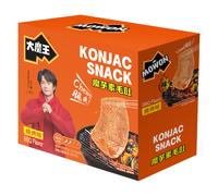 Yan Jin Pu Zi Mowon Konjac Mock Tripe Snack, Barbecue Flavour, 360g (18g x 20)