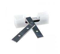 YAN XUAN 2 Edges 60mm（2-3/8 inch）Replacement Carbide Inserts Cutter Blades,60x 12 x 1.5mm Heavy Duty Carbide Tungsten Scraper for Woodworking Surfacing Groove Helical Spiral Planer Cutter Heads,10pcs