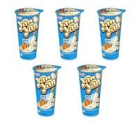 Yan Yan Vanilla 50g (Pack of 5) - Crunchy Biscuit Sticks with Smooth Vanilla Cream Dip | Delicious Japanese Sweet Snack