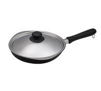 Yanagi Sori Sori Yanagi Frying Pan - Iron, Non-Stick Magma Plate, Induction Compatible, 9.8 inches (25 cm), Lid Included, Oil Friendly, Quick Heat Conduction