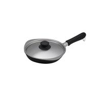 Yanagi Sori Sori Yanagi Iron Frying Pan with Iron, Non-Stick Magma Plate Iron Frying Pan, Induction Compatible, 7.1 inches (18 cm), Lid Included, Iron Frying Pan with Good Oil and Quick Heat