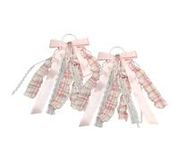 Yanayi Boot Bow,Pearl Lace Plaid Satin Accessorie - Western Cowboy Boot Embellishments,for Holiday Birthday School Party Wedding Dance Horse Show Role Play Parade
