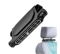 Yanayi Car Fan for Back Seat | Electric Cooling Fan - 3-Speed Adjustable 3000Mah Rechargeable Cooler for Automotive Auto Vehicle Driver Road Trip Long Drive Hot Weather Truck
