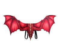 Yanayi Dragon Wings, Cosplay Wings, Non-Woven Fabric Cosplay Props for Renaissance Women Adult Girls Animal Theme Party Dress Up Red