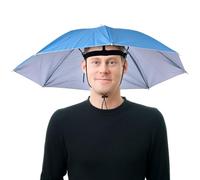 Yanayi Funny Head Umbrella Hats Rainbow Umbrella Hats With Elastic Band Adult And Kids Folding Cap For Beach Fishing Hat