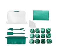 Yanayi Germination Tray - Mini Propagator Plant Grow Kit Greenhouse with Humidity Vented Domes and Base,Greenhouse Growing Starting Gardening Supplies for Indoor Transplanting Vegetable Patch Prep