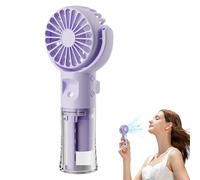 Yanayi Handheld Fan Misting Hand Held Fan, Mini Portable Hand, 800mAh USB Rechargeable Personal, Battery Operated Pocket Fan With 4 Speeds For Travel/Outdoor/Home