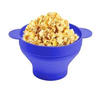 Yanayi Popcorn Cups Reusable - Silicone Snack Boxes with Handles Lid - Popcorn Tubs Reusable,for Home Theater Cinema Carnival Film Lovers Kids Adults Family Movie Night Cookie Party