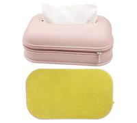 Yanayi Tissue Cover Box | Dustproof Napkin Organizer Case With Zipper | Table Facial Tissue Organizer Case | for Bathrooms TV Stands Dressers Business Weddings Garages Workshop Kitchens Night Stand