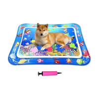 Yanayi Water Mat for Cats,Inflatable Water Play Mat 25.98x18.5 inches | Cooling Waterproof Interactive Tray Non-Slip Cushion Scratcher for Outdoor Travel Puppy Kitten