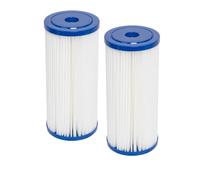 YanBan 5-Micron Pleated Sediment Filter Cartridge for GE FXHSC, Culligan R50-BBSA, Pentek R50-BB, Universal 10"x 4.5", Replacement Whole House Water Purifier Filter (2 Pack)