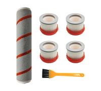 YanBan Replacement Parts for Xiaomi for Dreame V9 V9B V10 Wireless Handheld Vacuum Cleaner, Include 4pcs HEPA Filter, 1pcs Roller Brush