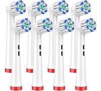 YanBan Replacement Toothbrush Head Compatible with Oral B Electric Toothbrush, Ultra-Soft Bristles for Sensitive Gum Care, 8 Pack