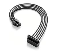 YANBORONSN 18AWG MINI 6 Pin to SATA Power Cable,Mini 6 Pin to 15 Pin SATA Hard Drive Power Cable for SSD HDD DVD/CD ROM Drive(40CM)