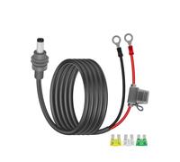 YANBORONSN 18AWG Mini DC5521 to O Ring Terminal Waterproof DC Power Cable,Built in 30A fuse with additional 30A/25A/20A fuses,Compatible with Star // link Mini,RVs,Off Grid Systems(3M)