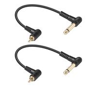 YANBORONSN 30cm 90 Degree 6.35mm Mono TS to 90 Degree RCA Cable