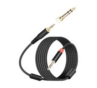 YANBORONSN 6.5FT/2M 3.5mm Audio Cable,3.5MM Male to Male Headphone Jacks Audio Cable with 6.35mm Male Adapter for Smartphones,Headphones,Tablets