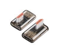 YANBORONSN 8K HDMI 2.1 Adapter,90 Degree Left Angle Male to Female HDMI Adapter Support 8K@60Hz,4K@120Hz for TV Box,Projector,TV,Laptop (2 Pack)