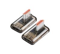 YANBORONSN 8K HDMI 2.1 Adapter,90 Degree Left & Right Angle Male to Female HDMI Adapter Support 8K@60Hz,4K@120Hz for TV Box,Projector,TV,Laptop (2 Pack)