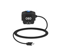 YANBORONSN Automotive OBD Power Cable,USB Mircro to OBD-II Hardwire Cable Adapter with Switch Button for Dash Camera 24 Hours Surveillance/Acc Mode,(3.5M/11.5Ft)