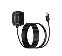 YANBORONSN OBD Power Cable for Dash Camera, OBD2 to USB MicroAdapter Hardwire Charging Cable with Switch Key 24 Hours Monitoring and Acc 2 Mode 12-24 V to 5V/3A (3.5m/ 11.5FT)