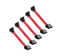 YANBORONSN SATA III Data Cable, 3 In Sata Triple 6.0 Gbps 7pin Short Data Cable, SATA III Female to Downward Angle Female Data Cable(5 Packs), Compatible with 2.5" SSD, 3.5" HDD Drives (Down Angle)