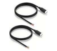 YANBORONSN Short USB C 4Pin Pigtail Power Cable,5A USB C Male Plug to 4 Cores Bare Wire Open End Power Data Cable Support OTG for Replacement/DIY Repair (1M,2 Pack)