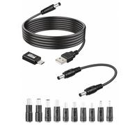 YANBORONSN USB to DC 5.5x2.1mm 5V Power Cable with DC Cable(1.2M)