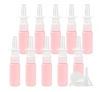 YANCAER Pack of 10, 20ml Pink Nasal Spray Bottle with Long Nozzle - Refillable Bottle for Saline, Perfume, Liquids, Moisturizing Spray, Travel and DIY Packaging