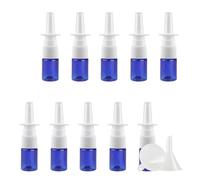 YANCAER Pack of 20, 5ml Blue Nasal Spray Bottle with Long Nozzle - Refillable Bottle for Saline, Perfume, Liquids, Moisturizing Spray, Travel and DIY Packaging