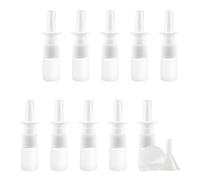 YANCAER Pack of 20, 5ml White Nasal Spray Bottle with Long Nozzle - Refillable Bottle for Saline, Perfume, Liquids, Moisturizing Spray, Travel and DIY Packaging