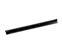 YANCAIYUNL Architectural Scale Ruler, Aluminum Triangular 30cm Scale Ruler Metric 1:20, 1:25, 1:50, 1:75, 1:100, 1:125 Standard 12 Inch for Architects, Students, Draftsman and Engineers (Black)