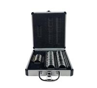 Yancheng Loudly Trial Lens Set Professional Optometry Trial Lens Set 68 Pieces with Metal Rims and Aluminum Case