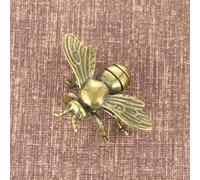YANCHIPANGHE Brass Décor,Bronze Statue,4.4x3cm Solid Brass Bee Statue Ornaments,Antique Teapot Figure Craft,Copperware Study Office Decor,Gifts Crafts