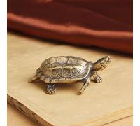 YANCHIPANGHE Brass Décor,Bronze Statue,5.1x2.3cm Retro Longevity Turtle Desktop Miniatures Figurines Home Living Room Feng Shui Decor Bless Live A Long Life Festival Gift