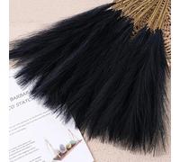YANCHIPANGHE Pampas Grass Decor Tall,5Pcs 55cm Artificial Pampas Grass Bouquet Holiday Wedding Party Home Decoration Plant Simulation Fake Flower Reed Boho Decor Black