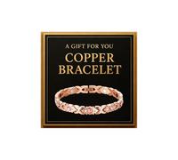 YANCHUN Copper Bracelet for Men Copper Cuff Bracelet Pain Relief Gift for Dad Husband Fathers Day Birthday Christmas Gift, L, no gemstone